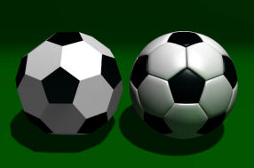 Bending a Soccer Ball