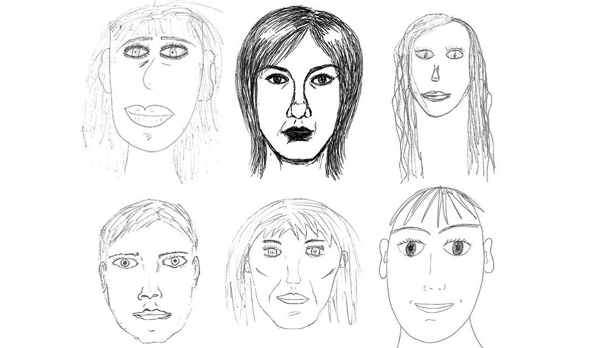 how to draw faces for kids