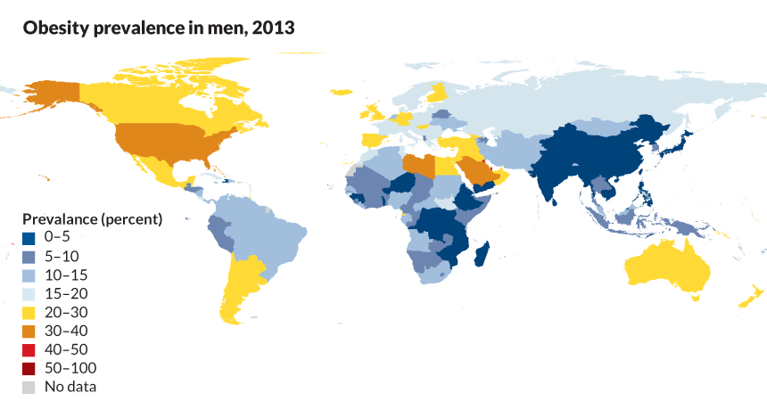 what country is number one in obesity