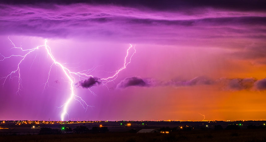 Cosmic rays illuminate lightning