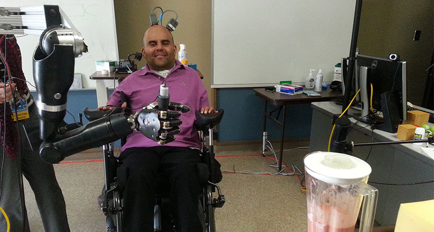 robotic arm for paralysis