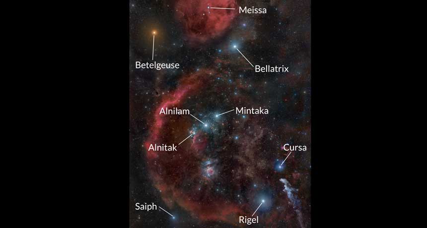 names of galaxies and stars