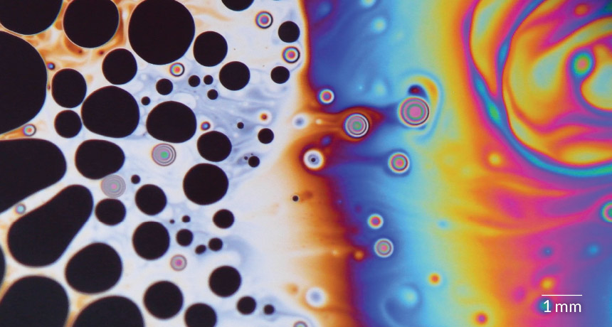 Soap bubbles science