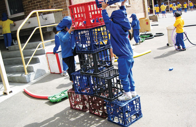 Crates at Sydney playground