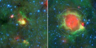 The Milky Way’s mysterious ‘yellowballs’ are clusters of infant stars ...