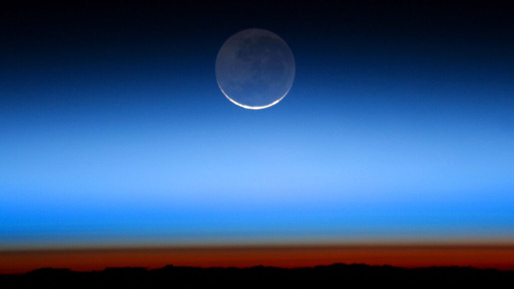 image of earthshine