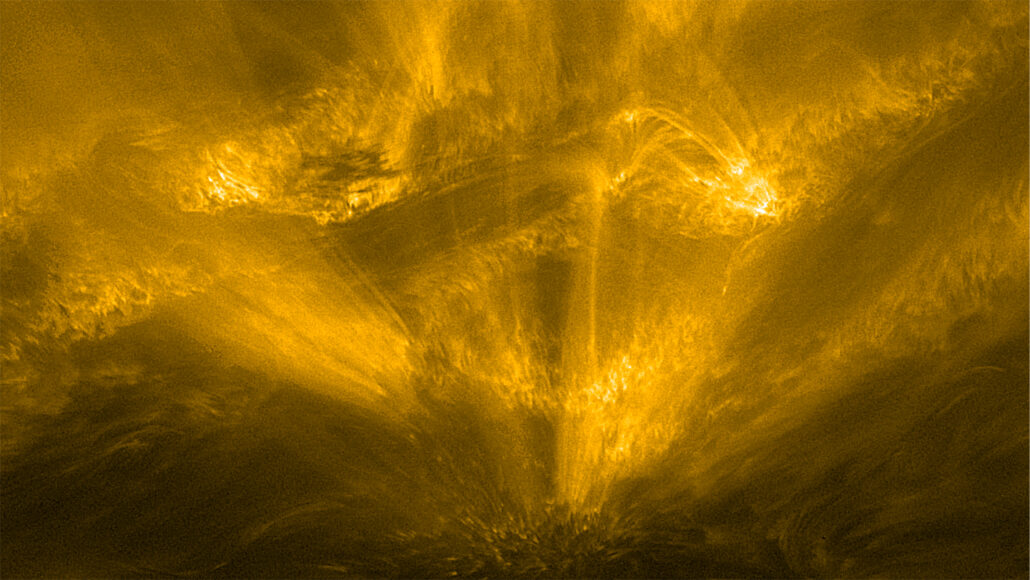 The Solar Orbiter spacecraft spotted a 'hedgehog' on the sun